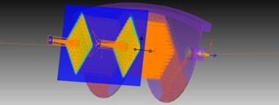 AR/VR design employing grating couplers that vary over a waveguide. You can now use grating data simulated in RSoft Photonic Device Tools. This eliminates the need to split a grating over multiple property zones. | Synopsys