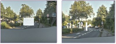 Photorealistic render of a light source superimposed on an outside environment in LucidShape CAA V5 Based | Synopsys