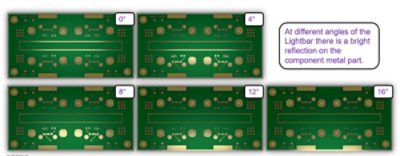 Image results in ImSym from different angles of additive illumination lights