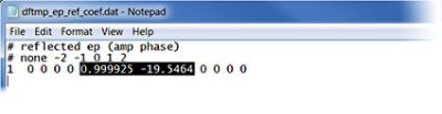 Two-harmonic coefficient output data file | 