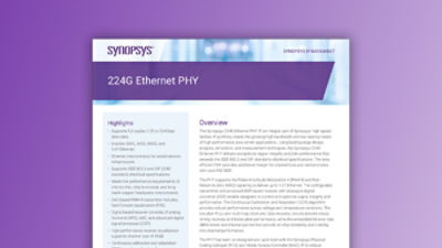 224G Ethernet PHY IP – Datasheet | Synopsys