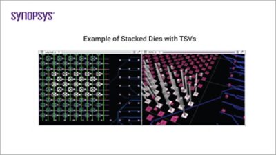 Example of stacked dies with TSVs | 