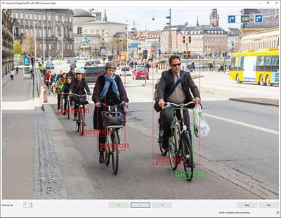Business People Cycling in Urban Setting