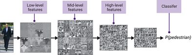 Diagram Showing AI Pedestrian Detection Process in Automotive IC Design