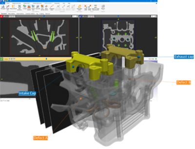 Segmentation of an engine block using Simpleware 3D image software