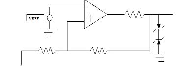 implementation of the comparator using back-to-back zener diodes | Synopsys
