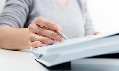 Person writing