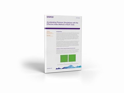 Accelerating Photonic Simulations with the Effective Index Method in RSoft Tools