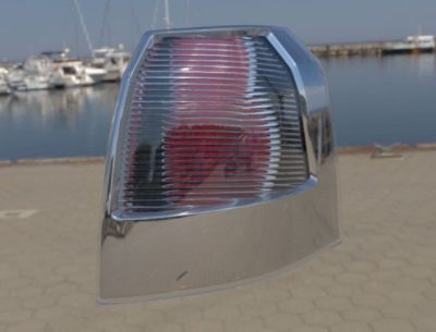 Round reflectors taillight with deco optics unlit