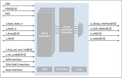 Figure 1: Synopsys SLM Advanced Clock Generator IP 
