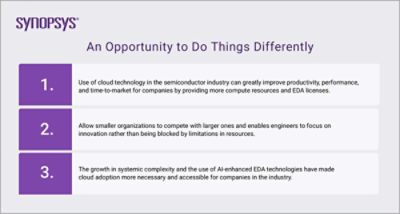 An Opportunity to Do Things Differently with the Cloud | Synopsys