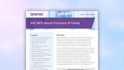 Synopsys ARC NPX6 NPU Family for AI / Neural Processing Datasheet