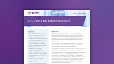 Synopsys ARC-V RMX-100 Processor IP