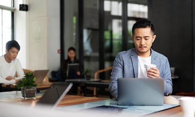 man on laptop