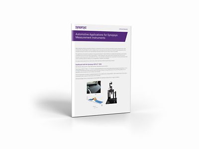 Automotive Applications for Synopsys Measurement Instruments | Synopsys