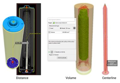 Measurement and statistics of AAA battery data in Simpleware software