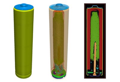 Segmentation of micro-CT AAA battery data in Simpleware software