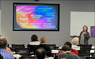Jannick Rolland presents on freeform optics at the Synopsys Optical Solutions User Conference in November 2023 | Synopsys