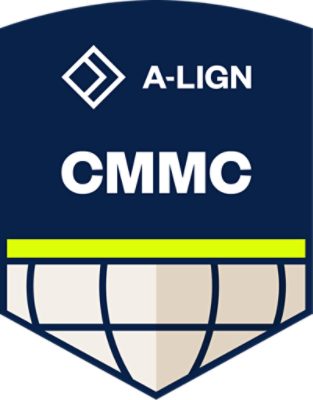 A-LIGN Cybersecurity Maturity Model Certification (CMMC) Level 2 certification badge