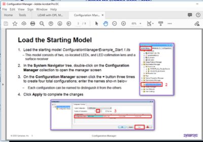 Configuration Manager example in the Program Features