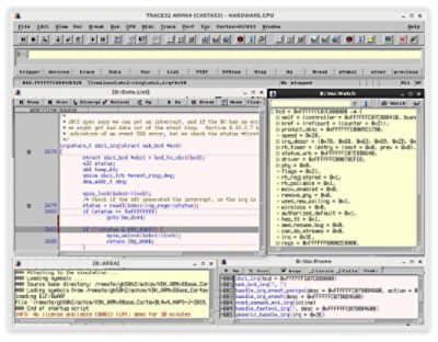 DesignWare Hybrid IP Kits Screenshot with Code and Debug Windows