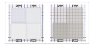 Appearance renderings of two diffuse plastics from the SmartStart Library 