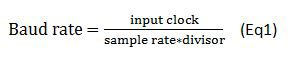 Advanced Peripherals Baud Rate Formula Calculation