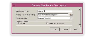 IPXACT Component Creation Dialog Box Example