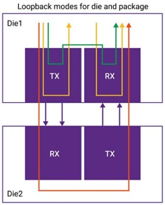 Die-to-Die Interface Loopback Modes Diagram