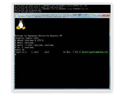 Synopsys Virtualizer Development Kit Interface Screenshot