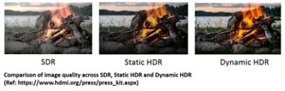Dynamic HDR in HDMI 2.1 for ideal display