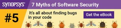 SEO Optimized Image Alt-Text: Software Security Myths Infographic Highlighting Myth 5 About Bug Detection in Code
