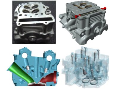 <p>Reverse engineering and analysing industrial automotive parts can be a challenge, given the complexity of materials used and the need for precision when processing image data.</p>
<p>Researchers have used Simpleware ScanIP to overcome these difficulties in a project involving the conversion of CT data of a cylinder head into a high-quality 3D model suitable for inspecting defects and exporting simulation-ready meshes.</p>
<p>A particular focus was placed on segmenting valve seats in order to carry out thermal simulation analysis and consider the influence of voids included when casting the aluminium part.</p>
