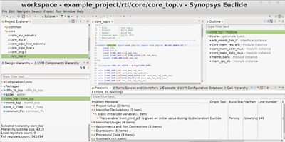 Euclide Tool Screenshot | Synopsys