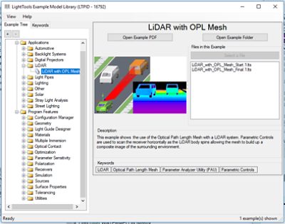 LiDAR with OPL Mesh