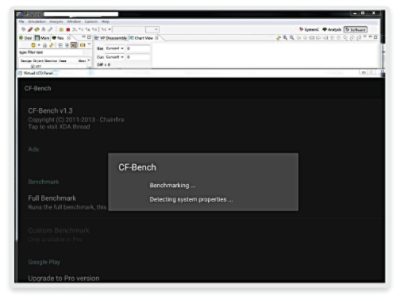 Figure 1: Execution of CF-Bench on Android using customer's SoC VDK