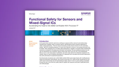 Functional Safety for Sensors and Mixed-Signal ICs – White Paper