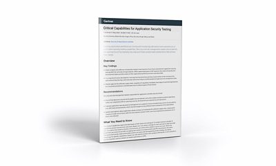 Gartner® Critical Capabilities for Application Security Testing