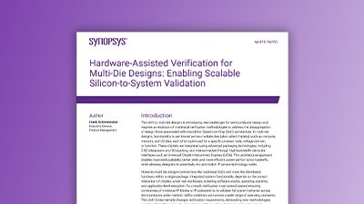 Hardware-Assisted Verification for Multi-Die Designs: Enabling Scalable Silicon-to-System Validation