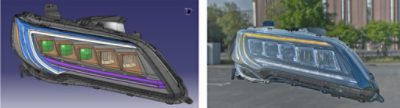 Headlight CAD Photorealistic Model | 