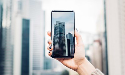 Person holding phone