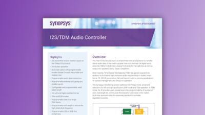 I2S/TDM Audio Controller IP – Datasheet | Synopsys