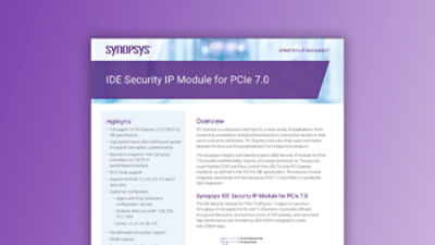 IDE Security IP Module for PCI Express 7.0 – Datasheet | Synopsys