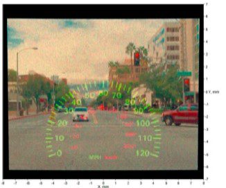 Image simulation of head-up display in LightTools