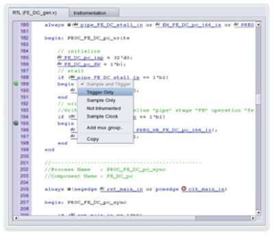 Figure 2: Instrumentation in the original VDHL/Verilog code