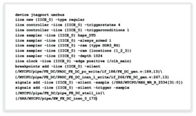 Figure 4: Scripted instrumentation for HAPS ProtoCompiler