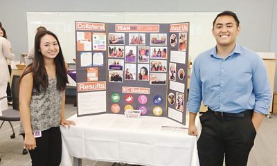 Interns show off their project