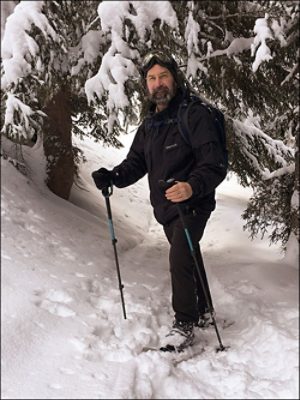Dr. Rogers - Snowshoeing in Switzerland