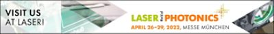 Visit us at LASER World of Photonics | 