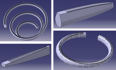 Light guide examples in the Light Guide Designer Module for LucidShape CAA V5 Based  |  Synopsys